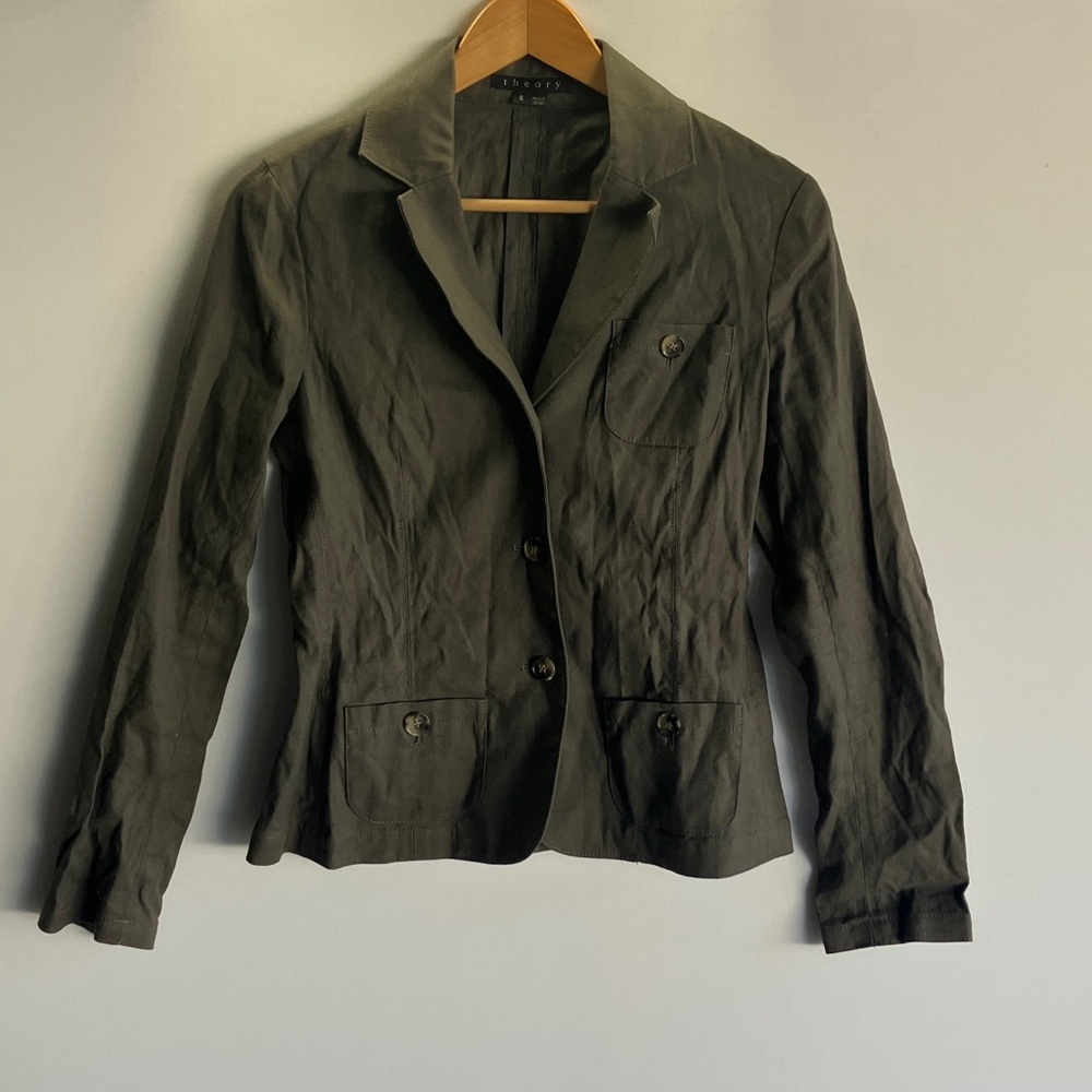 Theory Dark Gray Blazer